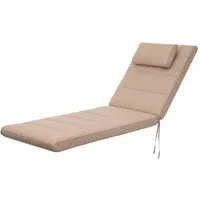 Hobbygarden Liegenauflage „Alicante“ Polsterauflage 195x60x7 cm für Gartenliege & Deckchair, wasserabweisend, doppelseitig abnehmbarer Bezug