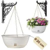 GarPet Blumenampel Blumenampel Blumentopf Hängend Hängeblumentopf Pflanzschale Hängend