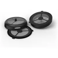 Xavax Wiederbefüllbare Kaffeepads Dauerpad 2er Set, Senseo, baugleiche Padmaschinen, Dauerfilter Öko Pad, Kunststoff, Zubehör für Senseo
