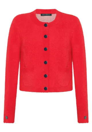 Betty Barclay - Strick-Cardigan rot - Gr. - 48