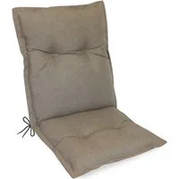 Herlag Polsterauflage Ava Niedriglehner Gartenstuhlauflage extra dick, 103x50x9cm, (1 St), SunGuard Polsterauflage Niederlehner hoher UV- & Fleckschutz, Taupe