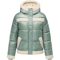 Ragwear Winterjacke Editah Shiny YOUMODO Jacke mit Plüsch-Details und glänzender Optik