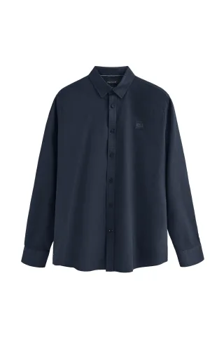Hemd marineblau im Regular Fit mit Button-Down-Kragen und Polo Club-Logo