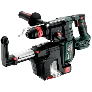 Metabo Akku-Kombihammer KH 18 LTX 28 BL Q Set ISA mit integrierter Staubabsaugung und Metabo-Quick-W - 601715900
