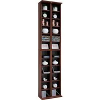 VCM Standregal Holz CD DVD Stand Regal Schrank Ständer Almera, 1-tlg., 183x42x20cm Schrank, Aufbewahrung