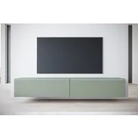 Home affaire Lowboard LOWBOARD VERA, wahlweise mit oder ohne Beleuchtung, Modernes griffloses TV-Board, 180 cm TV-Schrank, stehend und hängend