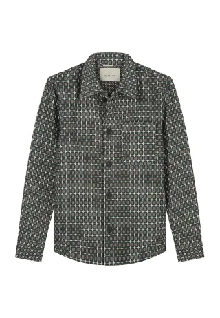 Dstrezzed - DS_Lino Golfball Overshirt Walnut - Gr. - L