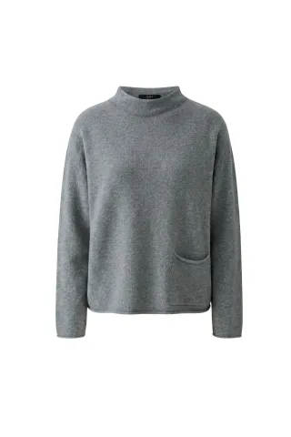 Oui - Pullover steel grey - Gr. - 34