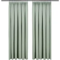 Blumtal Verdunkelungsvorhang Verdunkelungsvorhang 2er-Set Thermovorhang Wärme- & Kälteisolierend, OEKO TEX Zertifiziert mit Kräuselband