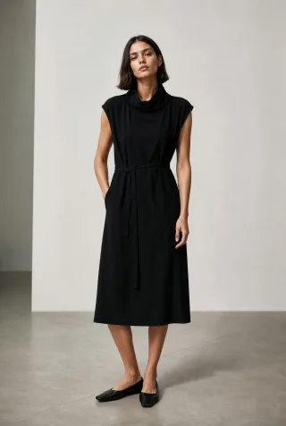 Jane Lushka - Liane dress technical jersey blue - Gr. - XXS