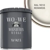WO-WE Heizkörperlack Heizkörperfarbe Heizungsfarbe W903, 0,75-10L, Wasserbasis