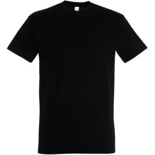 SOLS Mens Imperial Heavyweight Short Sleeve T-Shirt (Deep Black)