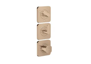 Hansgrohe Thermostat Modul 380/120 Unterputz FS Axor Citterio C 3 Verbr.polished red gold, 49710300 49710300