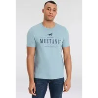 MUSTANG T-Shirt MU Style Alex C Print Kurzarm-Design, bequeme Passform, bedruckte Optik