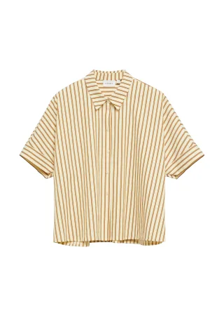 comma - Bluse beige/braun - Gr. - 44