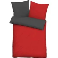 Castell - Markenbettwäsche Bettwäsche 0560500, Microfaser, 2 teilig, Microfaser-Satin,2 teilig, pflegeleichte Bettwäsche mit Reißverschluss