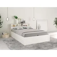 OTTO home Stauraumbett MAREILLES, Bett, Made in Europe, FSC® zertifiziertes Massivholz (140x200cm und 180x200cm), Massivholz, Hebemechanismus, Stauraum im Kopfteil und unter dem Bett