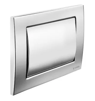 Schell WC-Betätigungsplatte MONTUS FIELD H Einmengenspülung, vandalengeschütz,chrom, 031240699 031240699