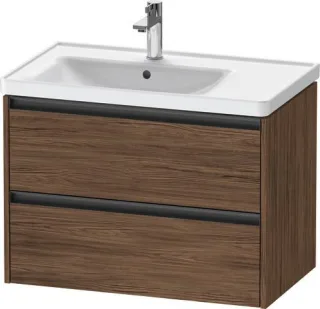 Duravit Ketho.2 Waschtischunterbau wandhängend Nussbaum dunkel Matt 784x455x549 mm - K25285021210000 K25285021210000