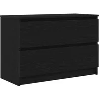 vidaXL TV-Schrank TV-Schrank Schwarz 80x35x54 cm Holzwerkstoff (1-St)