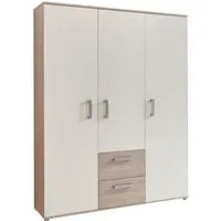 Home affaire Kleiderschrank Geert, Kinderkleiderschrank 2 Kleiderstangen, verstellbare Einlegeböden, mit zwei Schubkästen