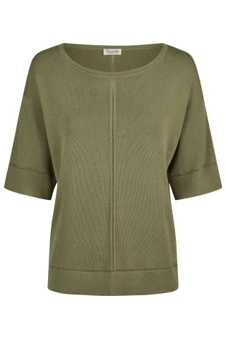 Barbara Lebek - Strick khaki - Gr. - 40