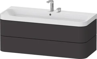 Duravit Happy D.2 Plus c-shaped Set wandhängend Graphit 1175x490x480 mm - HP4349E80800000 HP4349E80800000