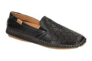 Pikolinos 578-4907 Damen-Slipper JEREZ Schwarz Echtleder Gummi Laufsohle