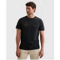 PME LEGEND T-Shirt Short sleeve r-neck flat waffle jersey mit Logo Prints