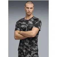 PUMA Trainingsshirt M PWRTRAIN AOP TEE Regular Fit, kurze Ärmel, für Fitness und sportliche Aktivitäten