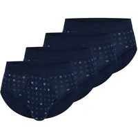 Schiesser Slip 4er Pack Cotton Essentials Feinripp (Spar-Set, 4-St) Slip / Unterhose - Baumwolle - mit Eingriff - Strapazierfähig