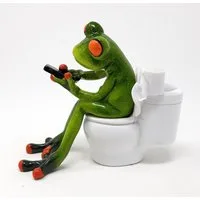 formano Dekofigur Froschhausen, Höhe: 11cm, Farbe: Grün, Motiv: Frosch