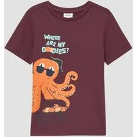 s.Oliver Kurzarmshirt T-Shirt T-Shirt mit Foam Print