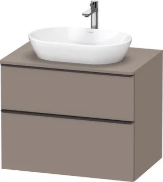 Duravit D-Neo Konsolenwaschtischunterbau wandhängend Basalt Matt 800x550x664 mm - DE49670BD430000 DE49670BD430000