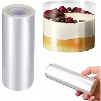 Festivalartikel Backmatte Tortenrandfolie 12cm x 10m – PVC Folie für Kuchen & Desserts, (1-tlg)