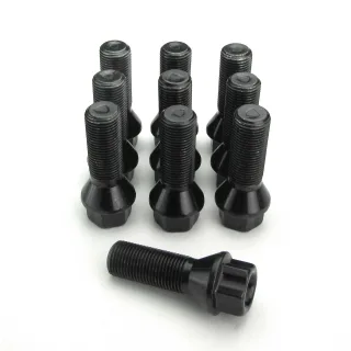 10x Radbolzen Radschrauben Spurverbreiterung Alufelgen Kegelbund M14 x 1,25 38mm