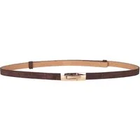 MIRROSI Ledergürtel Damen Gürtel Echtleder, Made in Italy, 18mm breit (Passt fast zu jeder Hosenschlaufe) Einheitsgröße (Geeignet für einen Hüftumfang von ca. 55 bis 100 cm)