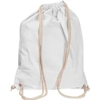 Easy Gifts Gymbag Gymbag / Sportbeutel / Turnbeutel aus Baumwolle / Farbe: weiß