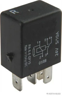 HERTH&BUSS Relais, Arbeitsstrom, 24 V, 5 - 10 A - 75613202