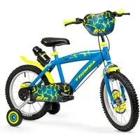Toimsa Bikes Kinderfahrrad 16 Zoll Kinder Fahrrad Kinderfahrrad Rad Bike Lightning Blau 16212, 1 Gang, Stützräder, Trinkflasche