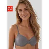 LASCANA Schalen-BH, T-Shirt-BH, Bügel-BH, Ela - perfect basic aus seidiger Microfaser, bequemer BH, große Größen