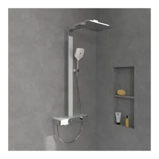 Villeroy und Boch Infinity Showers Duschsystem TVS11000500061 413x1055x561mm, eckig, Wandmontage, chrom