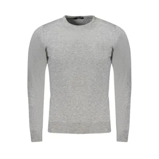 Cavalli Class Graue Viskose Herrenpullover