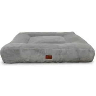 Petliving orthopädisches Hundebett Mila extra weich XXL 120 x 100 cm hellgrau