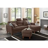 Home affaire Ecksofa Palmera L-Form, B: 244 cm - OTTO. Verlässliche Qualität., optional Bettfunktion & Bettkasten, Federkern