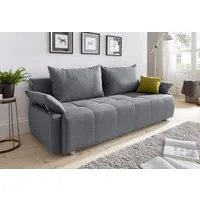 COLLECTION AB Schlafsofa Funtastic, B: 212 cm, Liegel. 145x187 cm, Bettfunktion, Bettkasten, Armteilverstellung & 1 Zierkissen, Federkern