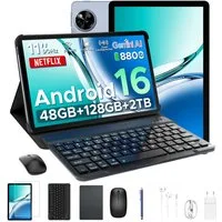 Aorlym P11 Android 16 Tablet 11 Zoll mit Tastatur und Stift, 90Hz, 8800mAh Tablet (11", 128 GB, Android 16, T7250 Octa Core, Gemini AI, 13MP + 5MP, Widevine L1, Face ID/OTG/GPS)