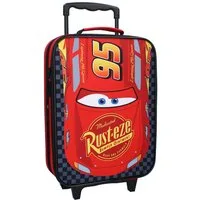 Disney Cars Kinderkoffer Trolley Koffer 12L Kindertrolley Trolly Kinder Jungen McQueen Auto, Leicht, Robust, Hochwertig, Innenmaße: 40x30x10cm