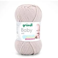 Gründl Wolle Baby uni 50g Babywolle zum Stricken und Häkeln Häkelwolle, 150,00 m (Strickgarn, Handstrickgarn, Strickwolle, hautfreundlich, spreichelecht), weich und pflegeleicht
