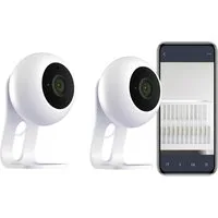 Winees Video-Babyphone, 2K HD Auflösung, Babymonitor, 2-tlg., App 24x7 Überwachung, Bewegungserkennung, Zwei-Wege-Audio, Flexible Installation, Sirene und App-Steuerung